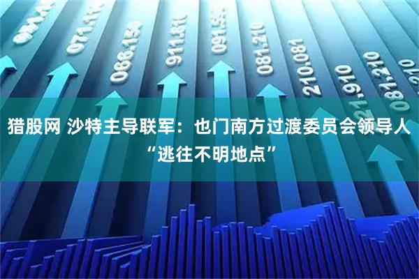 猎股网 沙特主导联军：也门南方过渡委员会领导人“逃往不明地点”